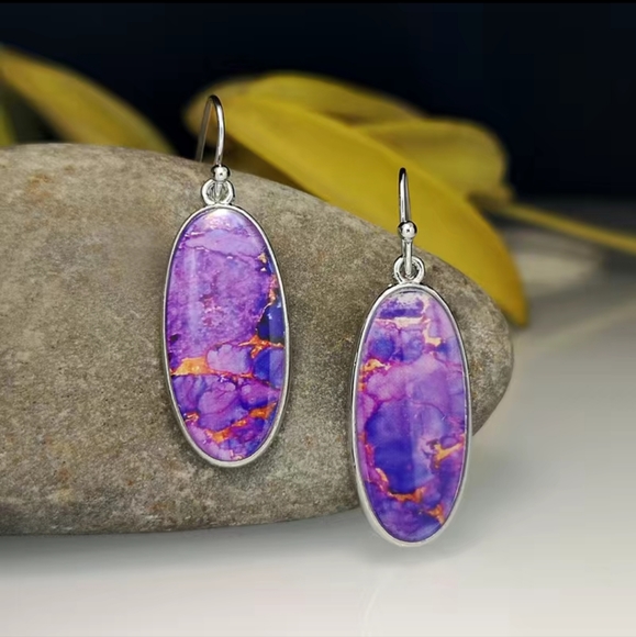 NWT Purple Earrings - Picture 2 of 6